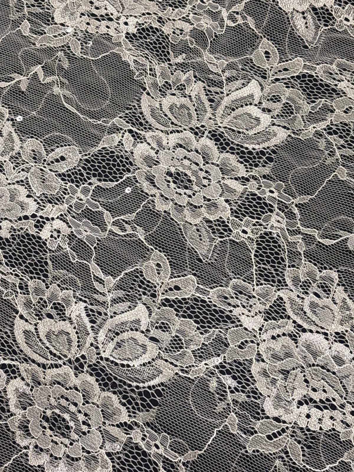 French Chantilly Lace (Sequins)