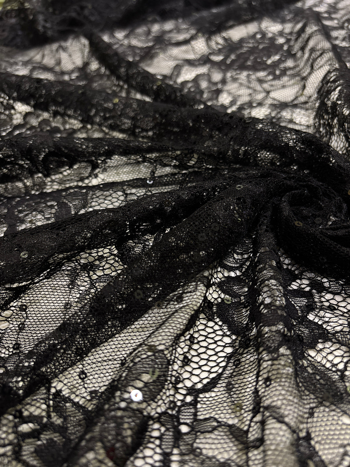 French Chantilly Lace (Sequins)